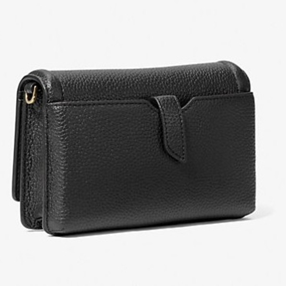 Michael Kors Black Pebbled Leather Crossbody Bag - Picture 4 of 5